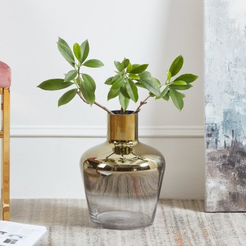 Eglo 421368 - Skleněná váza SAMUNTAI 32x25 cm zlatá