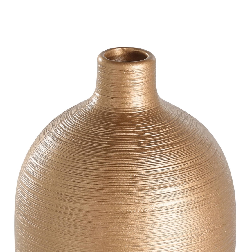 Eglo - Keramická váza 28x15 cm bílá/zlatá
