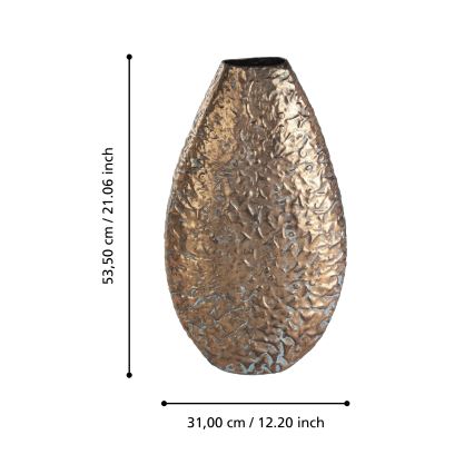 Eglo 421635 - Kovová váza LENGGENG 53,5x31 cm bronzová
