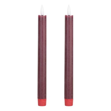 Eglo - SADA 2x LED Svíčka LED/1xAAA 24,5 cm červená