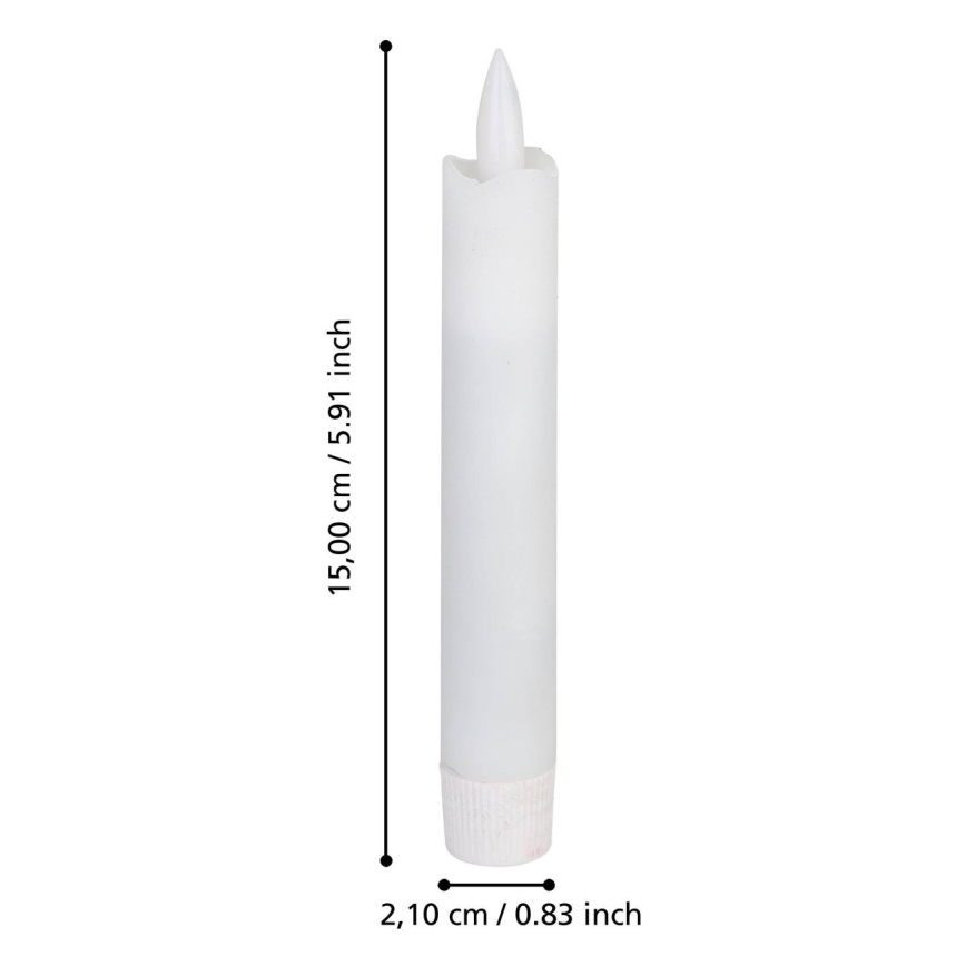 Eglo - SADA 2x LED Svíčka LED/1xAAA 15 cm bílá