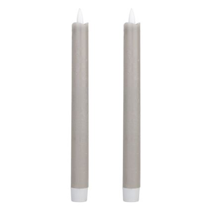 Eglo - SADA 2x LED Svíčka LED/1xAAA 24,5 cm šedá