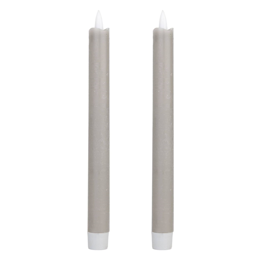 Eglo - SADA 2x LED Svíčka LED/1xAAA 24,5 cm šedá