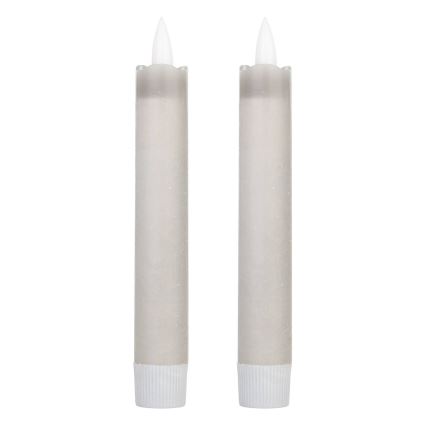 Eglo 422223 - SADA 2x LED Svíčka ANTANABE LED/1xAAA 15 cm šedá