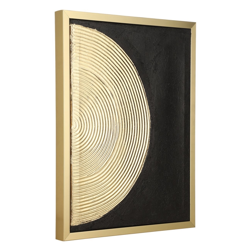 Eglo - SADA 2x Obraz na plátně 43x33 cm černá/zlatá