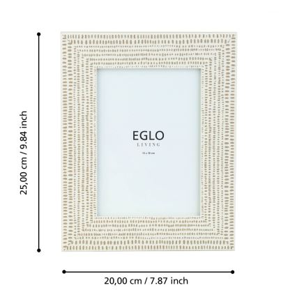 Eglo - Fotorámeček 13x18 cm krémová
