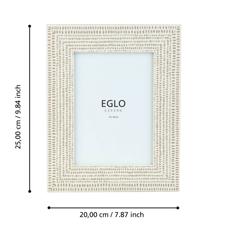 Eglo - Fotorámeček 13x18 cm krémová