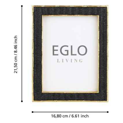 Eglo - Fotorámeček 13x18 cm černá/zlatá