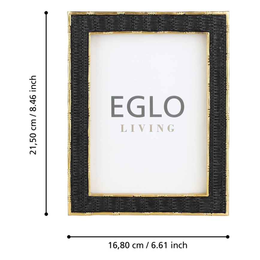 Eglo - Fotorámeček 13x18 cm černá/zlatá