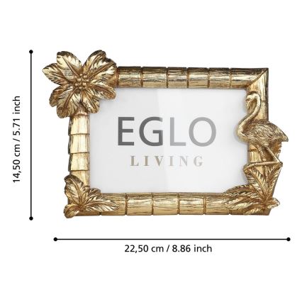 Eglo - Fotorámeček 10x15 cm zlatá