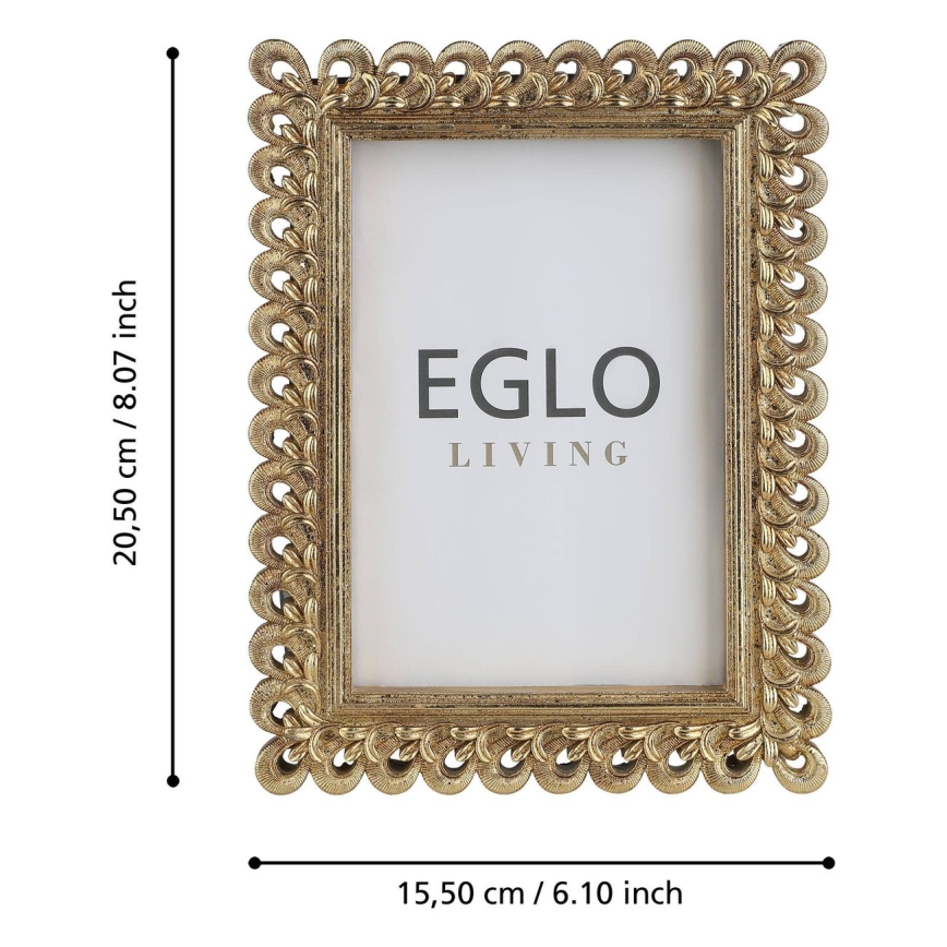 Eglo - Fotorámeček 10x15 cm zlatá