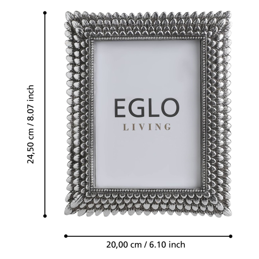 Eglo - Fotorámeček 13x18 cm stříbrná