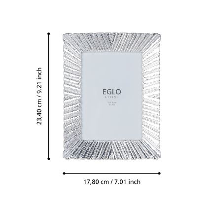 Eglo 423221 - Fotorámeček BUGRINO 13x18 cm stříbrná