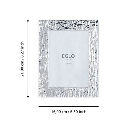 Eglo 423222 - Fotorámeček BUGRINO 13x18 cm stříbrná