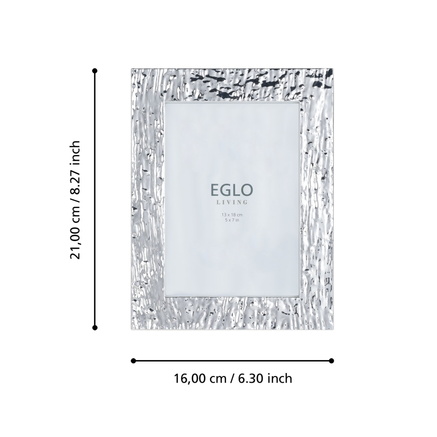 Eglo 423222 - Fotorámeček BUGRINO 13x18 cm stříbrná