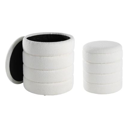 Eglo - SADA 2x Taburet pr. 33,5/40 cm bílá