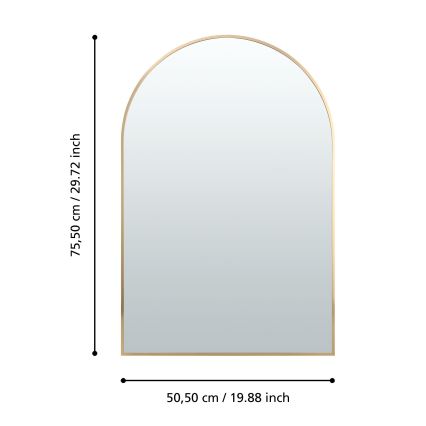 Eglo 425057 - Nástěnné zrcadlo AMBERY 75,5x50,5 cm zlatá