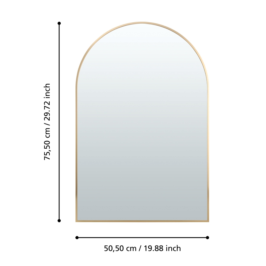 Eglo 425057 - Nástěnné zrcadlo AMBERY 75,5x50,5 cm zlatá