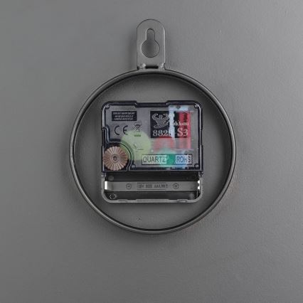 Eglo - Nástěnné hodiny 1xAA pr. 30 cm černá