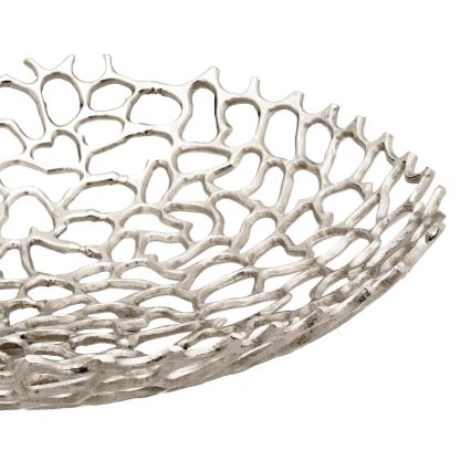 Eglo 427488 - Dekorační mísa KIMITSU pr. 45 cm stříbrná
