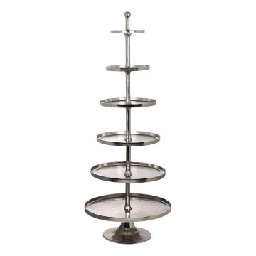 Eglo 427652 - Servírovací stojan BABIRIK 206x79 cm stříbrná