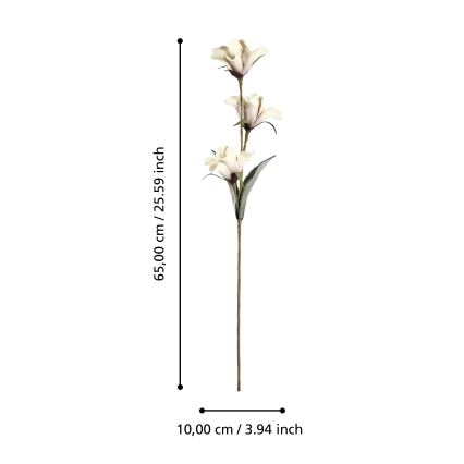 Eglo - Umělá květina 65 cm béžová