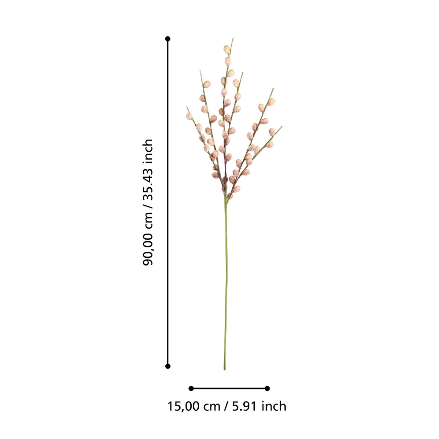 Eglo - Umělá květina 90 cm růžová