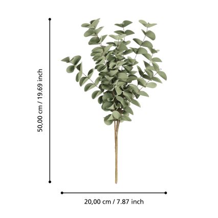 Eglo - Umělá květina 50 cm zelená