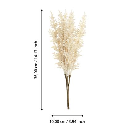 Eglo - Umělá květina 36 cm žlutá