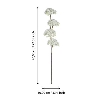Eglo - Umělá květina 70 cm bílá
