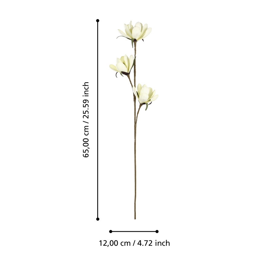 Eglo - Umělá květina 65 cm žlutá