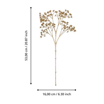 Eglo - Umělá květina 53 cm zlatá