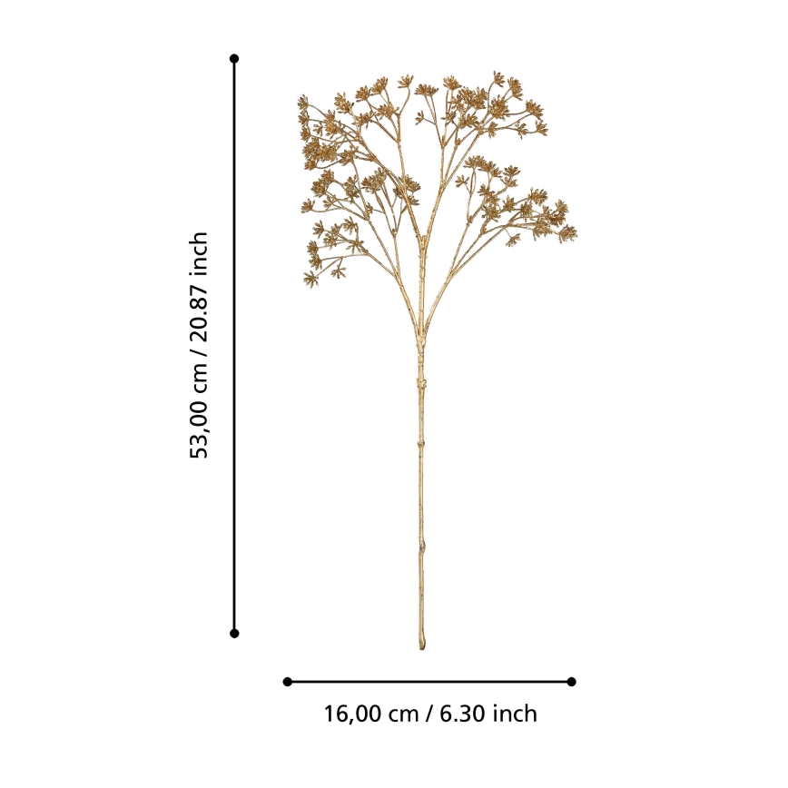 Eglo - Umělá květina 53 cm zlatá