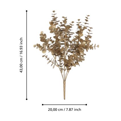 Eglo - Umělá květina 43 cm zlatá
