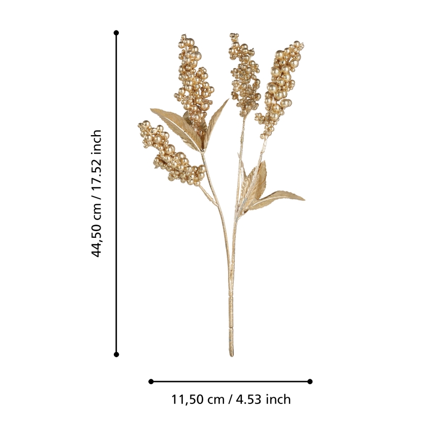 Eglo - Umělá květina 44,5 cm zlatá