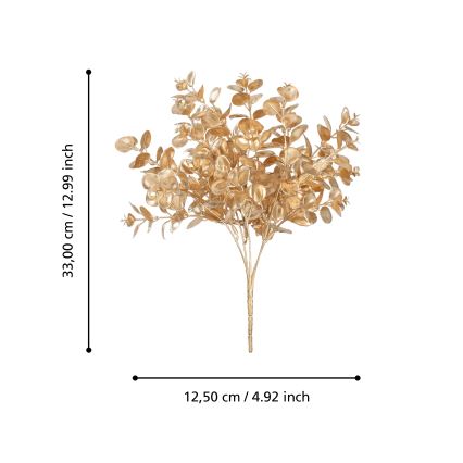 Eglo - Umělá květina 33 cm zlatá
