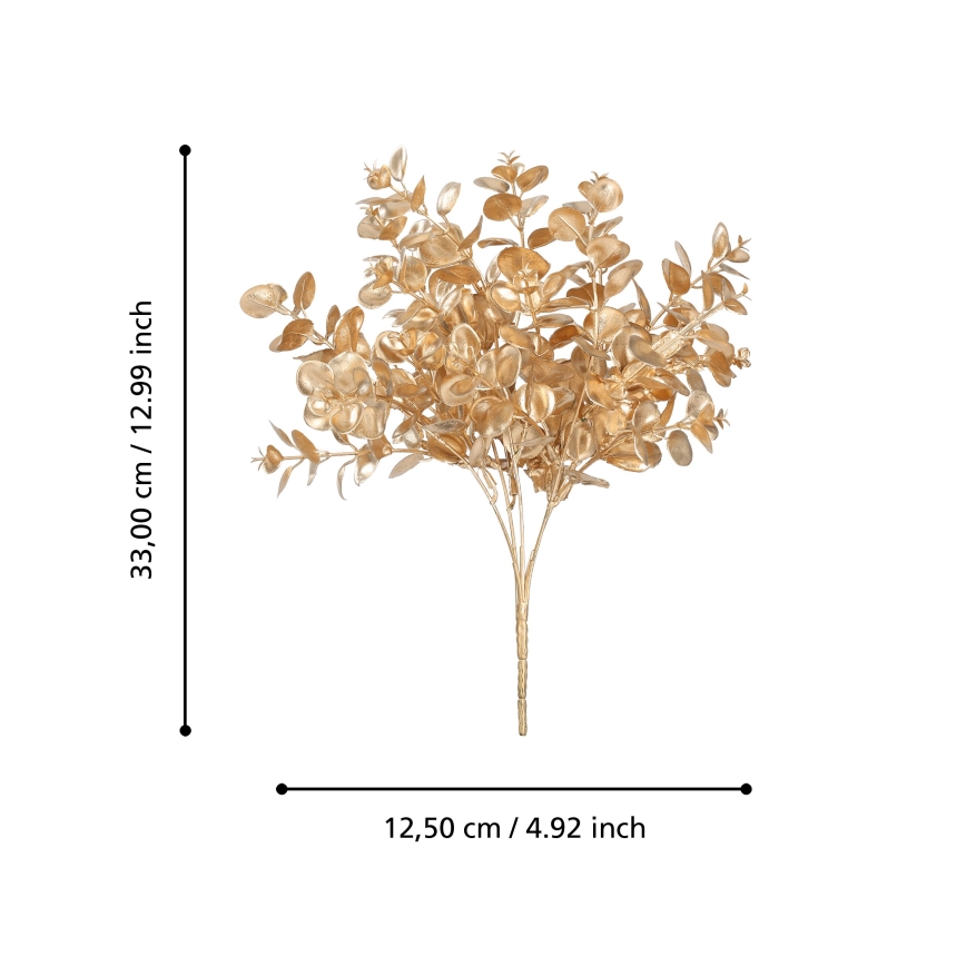 Eglo - Umělá květina 33 cm zlatá