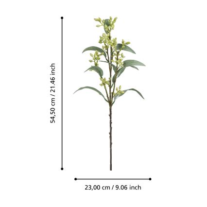 Eglo - Umělá květina 54,5 cm zelená