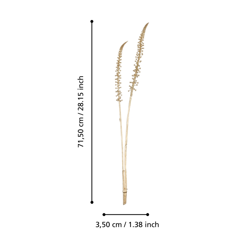 Eglo - Umělá květina 71,5 cm zlatá
