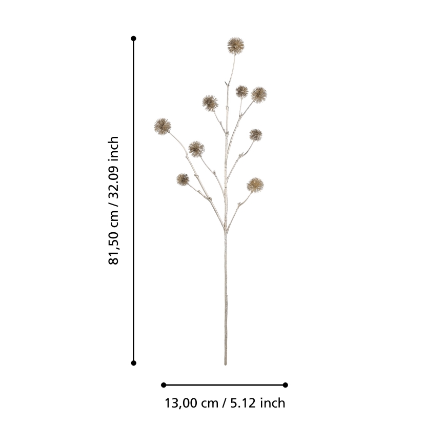 Eglo - Umělá květina 81,5 cm zlatá