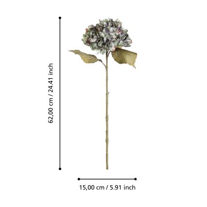 Eglo - Umělá květina 62 cm zelená