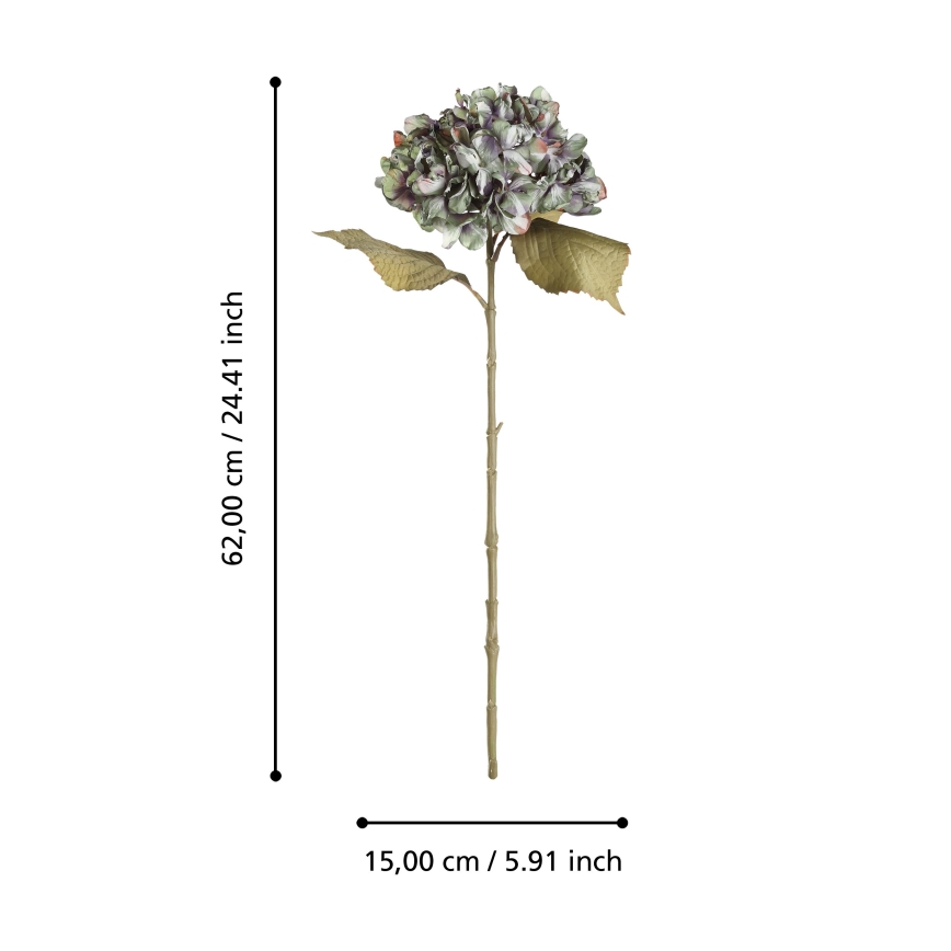 Eglo - Umělá květina 62 cm zelená