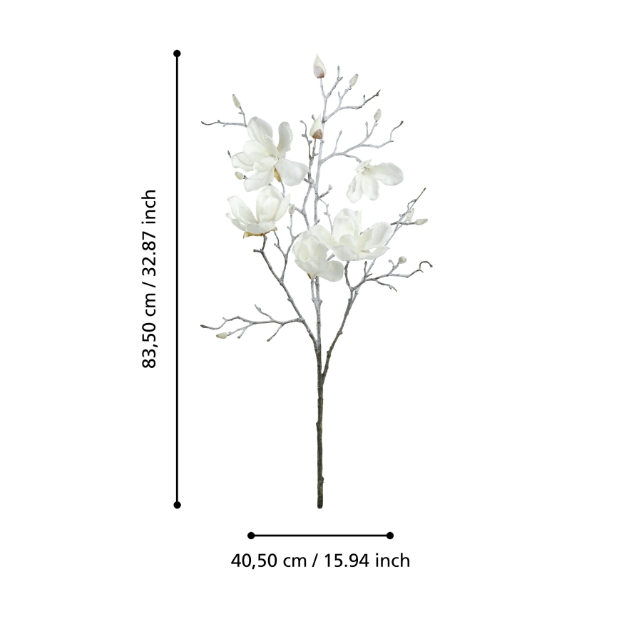 Eglo - Umělá květina 83,5 cm bílá