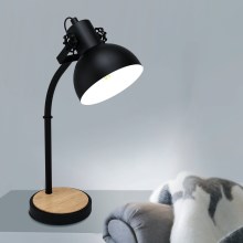 Eglo 43165 - Stolní lampa LUBENHAM 1xE27/28W/230v černá