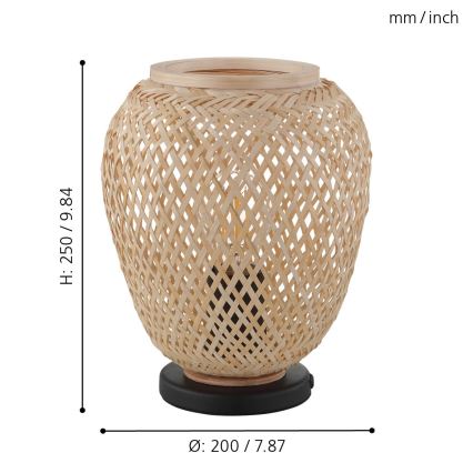 Eglo - Stolní lampa 1xE27/40W/230V