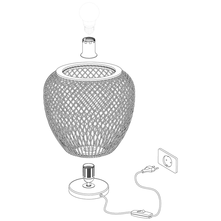 Eglo - Stolní lampa 1xE27/40W/230V