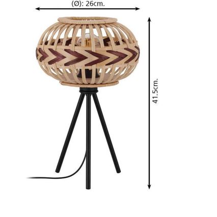 Eglo 43274 - Stolní lampa DONDARRION 1xE27/40W/230V