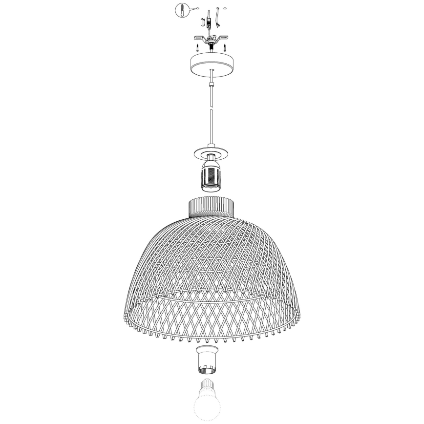 Eglo - Lustr na lanku 1xE27/40W/230V