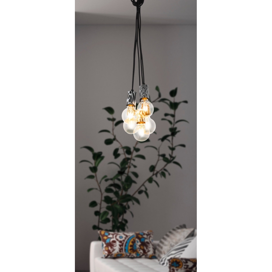 Eglo - Lustr na lanku 5xE27/10W/230V