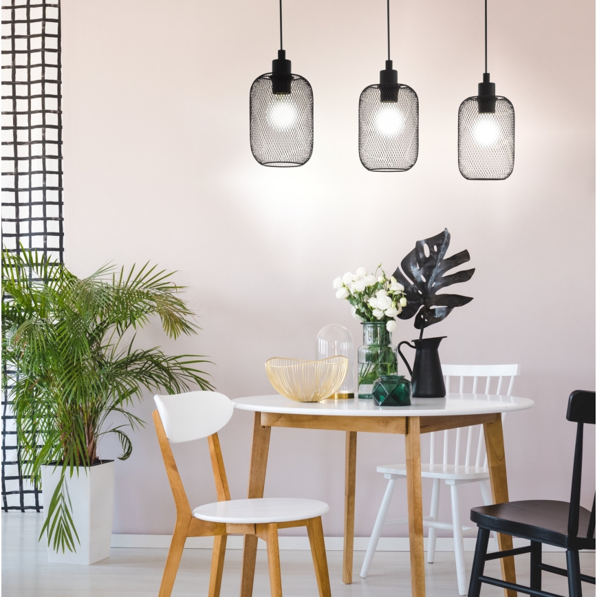 Eglo - Lustr na lanku 3xE27/60W/230V